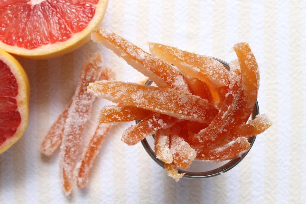 candied grapefruit peel recipe :: story of a kitchen